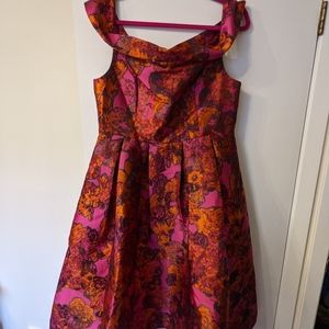 ASOS Jacquard Off Shoulder Dress - size 12 (uk16)